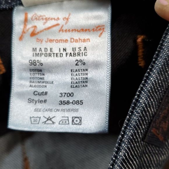 Citizens of Humanity Novak‎ #358 Denim Pencil Skirt 5 Pockets Button/Zip Fly 28 - Picture 9 of 13